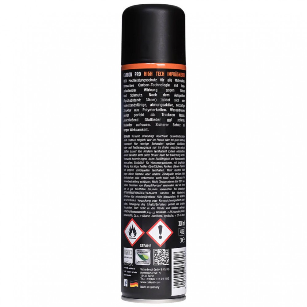 Collonil Carbon Pro Niezwykle Trwały Spray Wodoodporny do Prawdziwych Skórzanych Kurtek Collonil Carbon Pro Niezwykle Trwały Spray Wodoodporny do Prawdziwych Skórzanych Kurtek