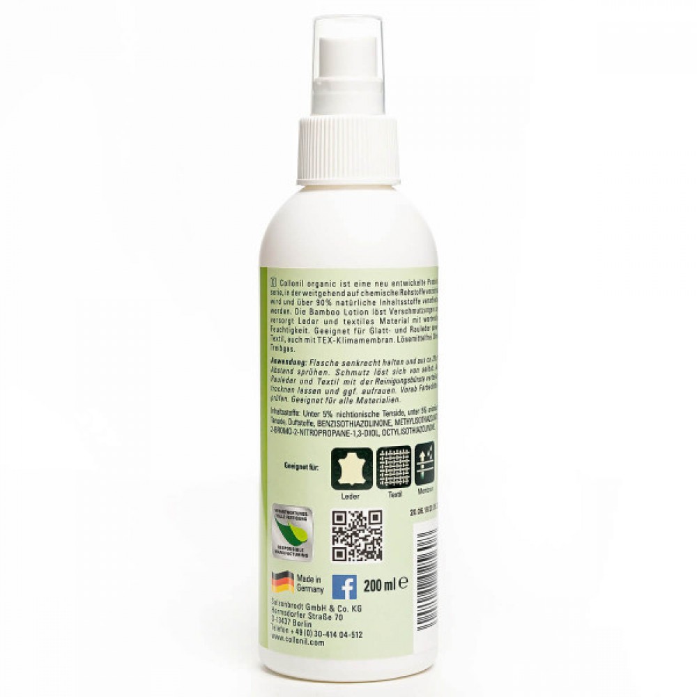 Collonil Bamboo Lotion Organiczny płyn czyszczący do skórzanych kurtek Collonil Bamboo Lotion Organiczny płyn czyszczący do skórzanych kurtek