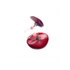 Kolczyki ręcznie robione z naturalnej skóry Bordeaux Ballerina – koło