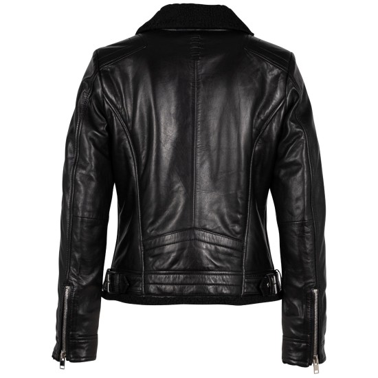 Kurtka skórzana damska 2.0 Mauritius Czarna 2MWEmila