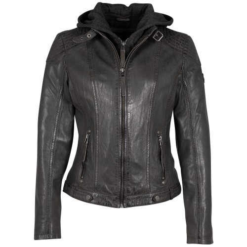 Kurtka skórzana damska Mauritius Antracyt Cacey