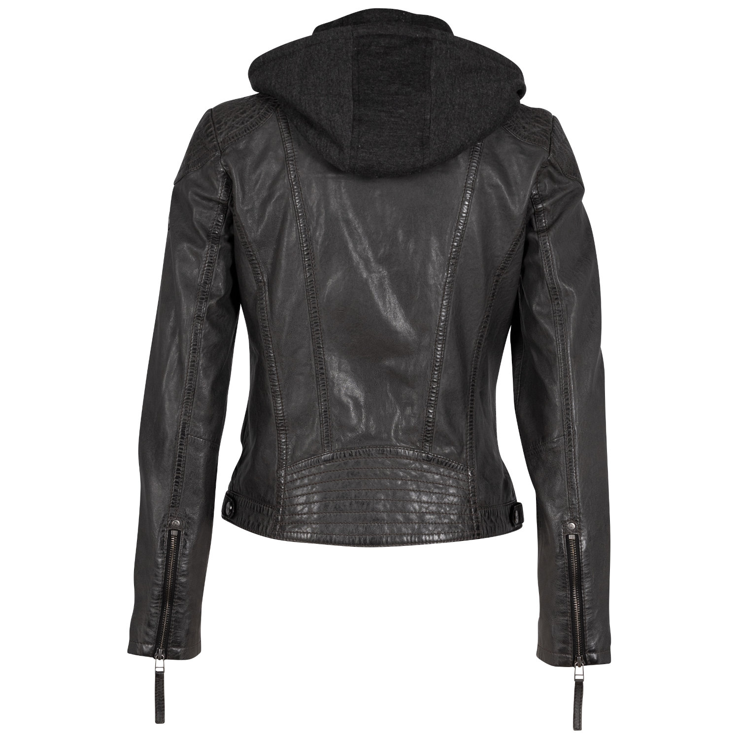 Kurtka skórzana damska Mauritius Antracyt Cacey – Kurtki skórzane