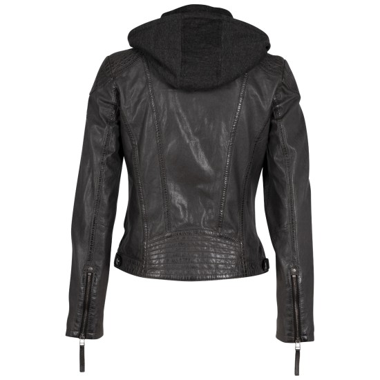Kurtka skórzana damska Mauritius Antracyt Cacey