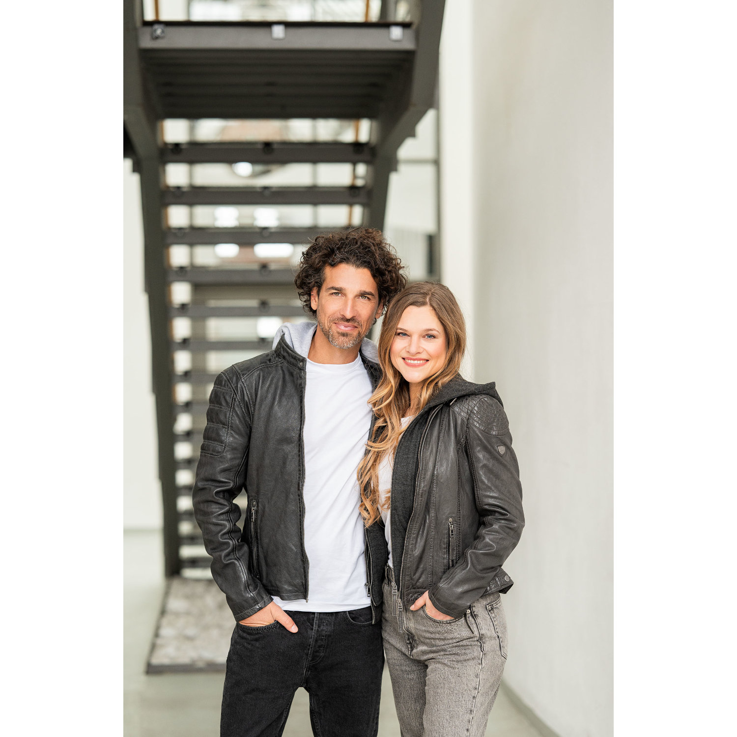 Kurtka skórzana damska Mauritius Antracyt Cacey – Kurtki skórzane