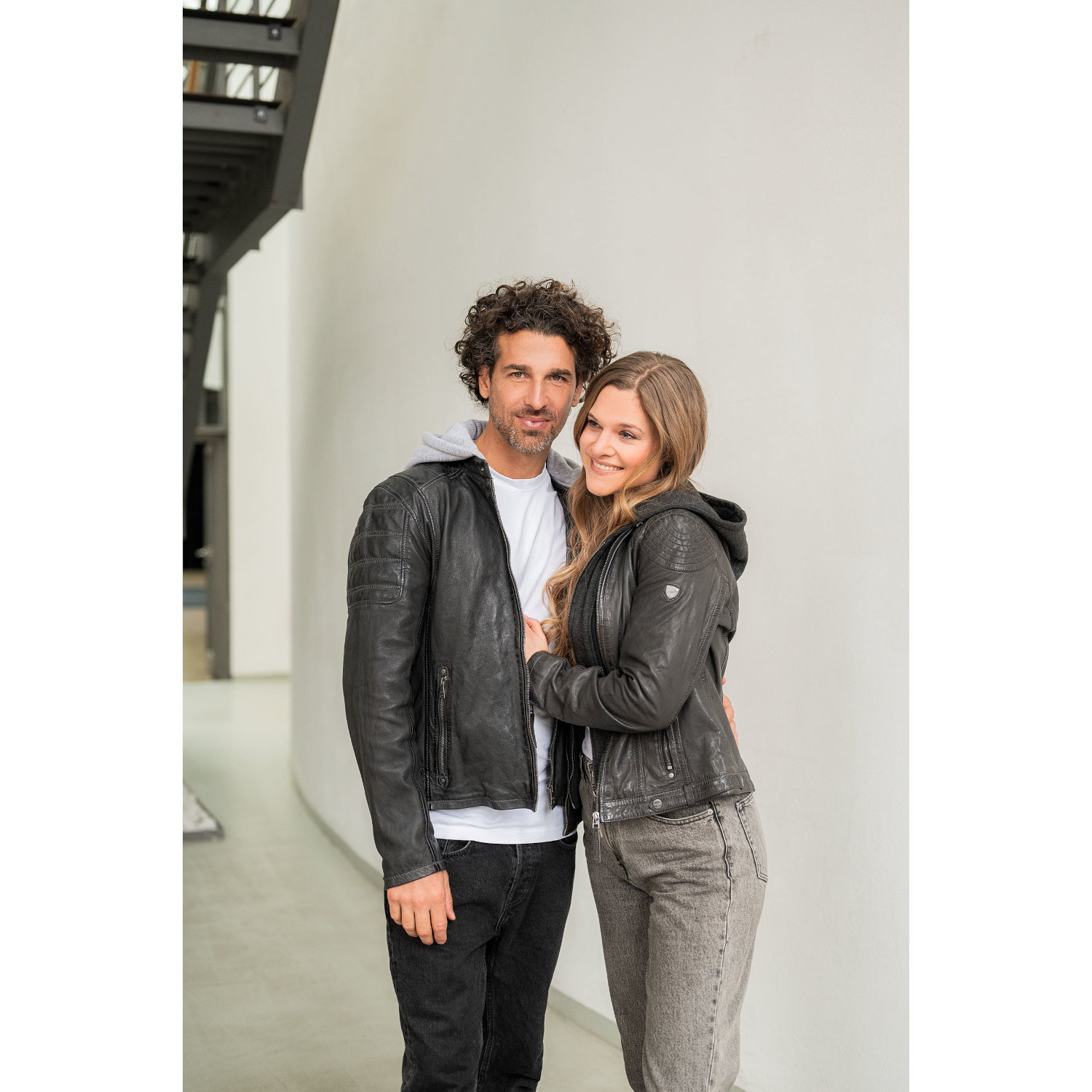 Kurtka skórzana damska Mauritius Antracyt Cacey – Kurtki skórzane