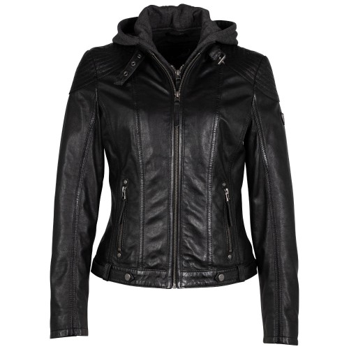 Kurtka skórzana damska Mauritius Czarna Cacey