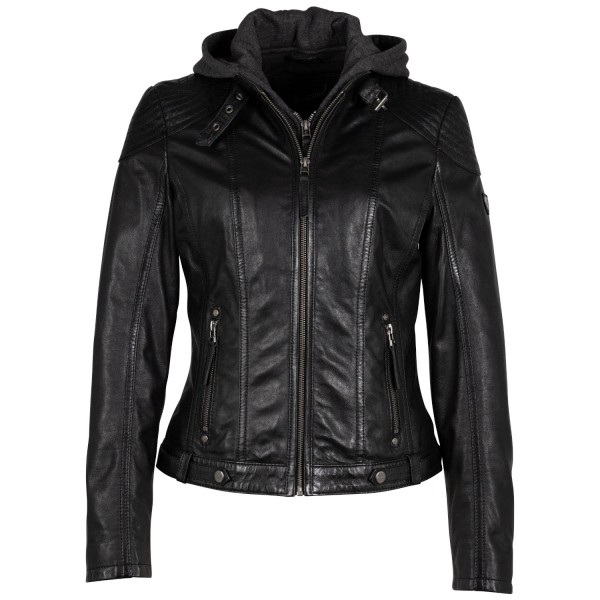 Kurtka skórzana damska Mauritius Czarna Cacey