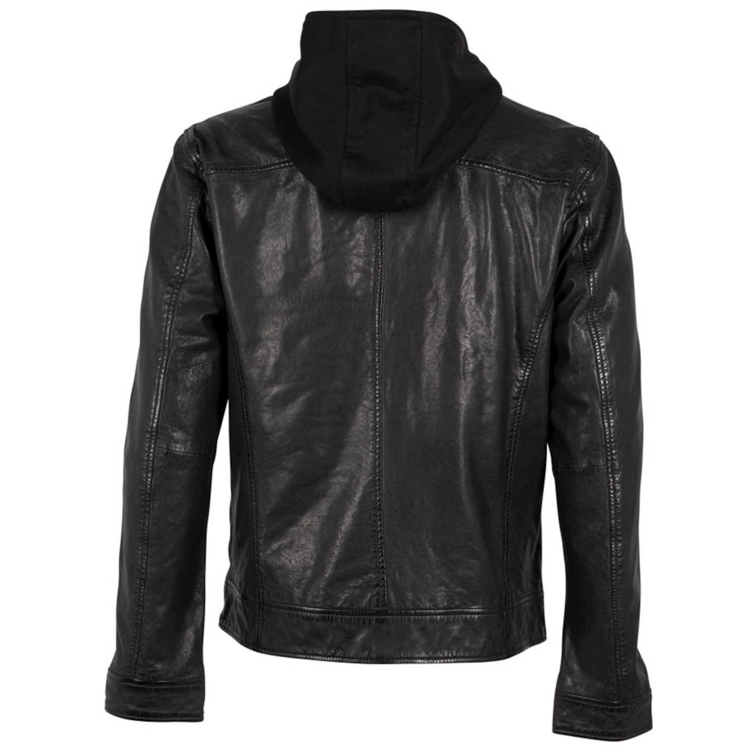 Męska skórzana kurtka Deercraft Czarna DMBrindley – BLACK FRIDAY