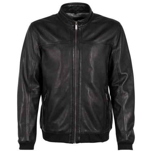 Męska skórzana kurtka Deercraft Czarna DMMattei