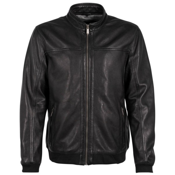 Męska skórzana kurtka Deercraft Czarna DMMattei