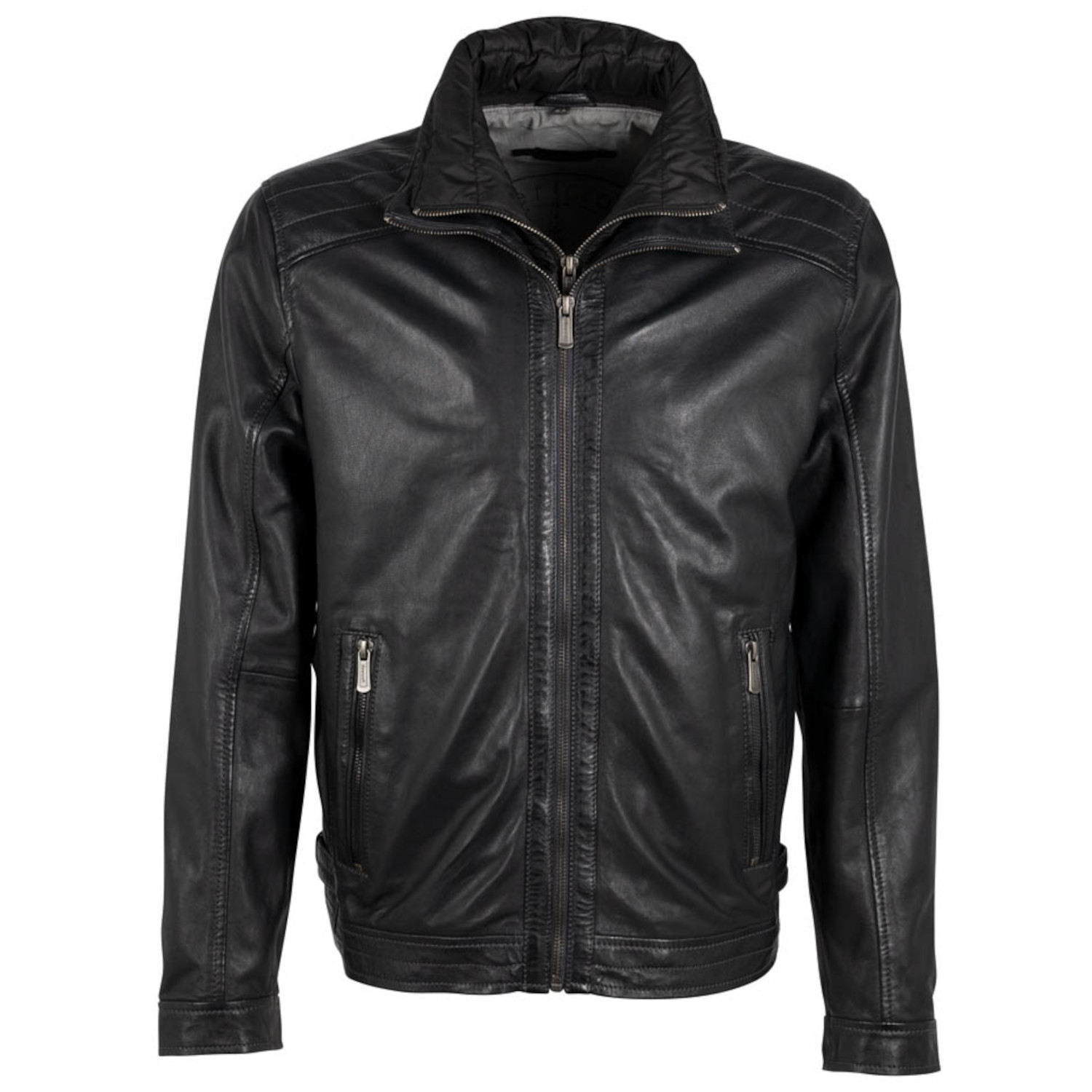 Męska skórzana kurtka Deercraft granatowa DMTheros – BLACK FRIDAY