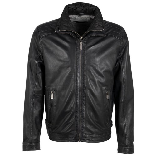 Męska skórzana kurtka Deercraft granatowa DMTheros