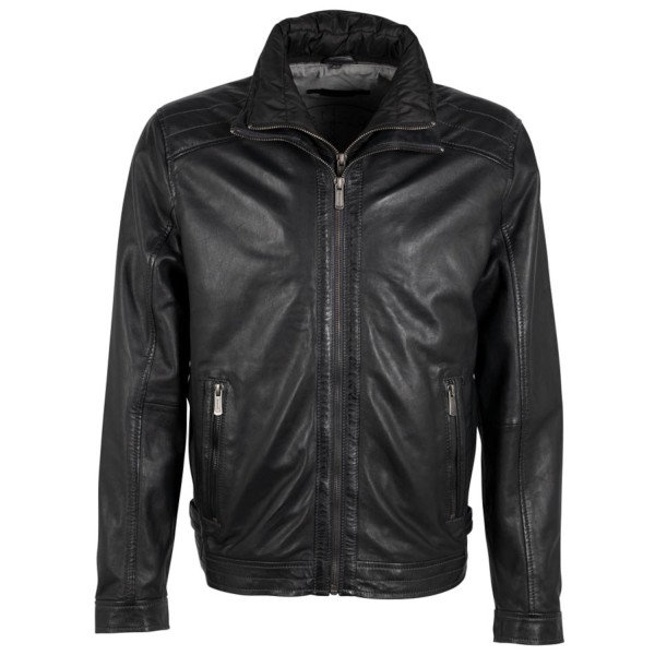 Męska skórzana kurtka Deercraft granatowa DMTheros