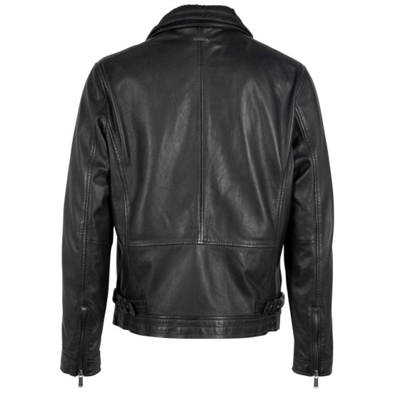 Męska skórzana kurtka Deercraft granatowa DMTheros