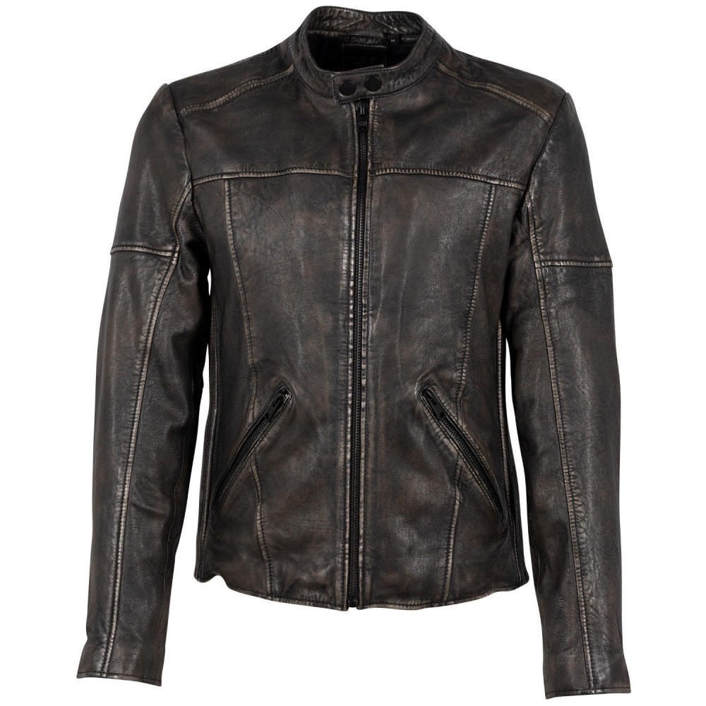 Męska skórzana kurtka 2.0 od Mauritius Vintage Black G2MAryn