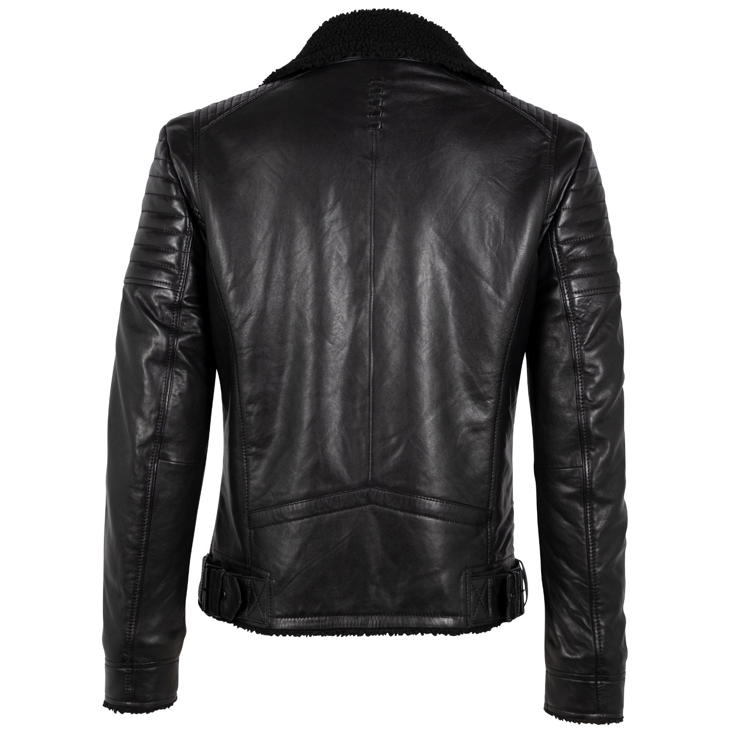 Męska skórzana kurtka 2.0 od Mauritius Czarna G2MIdor – BLACK FRIDAY