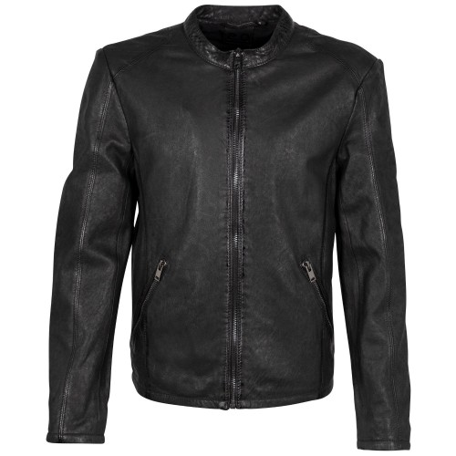 Męska skórzana kurtka 2.0 od Mauritius Czarna G2MIke