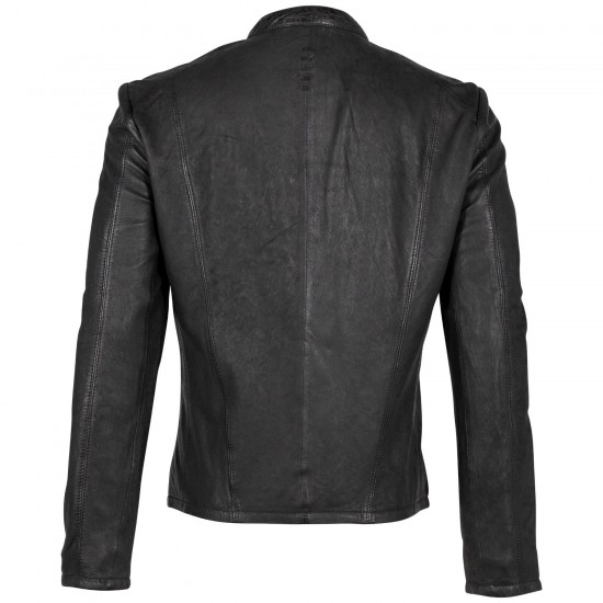 Męska skórzana kurtka 2.0 od Mauritius Czarna G2MIke