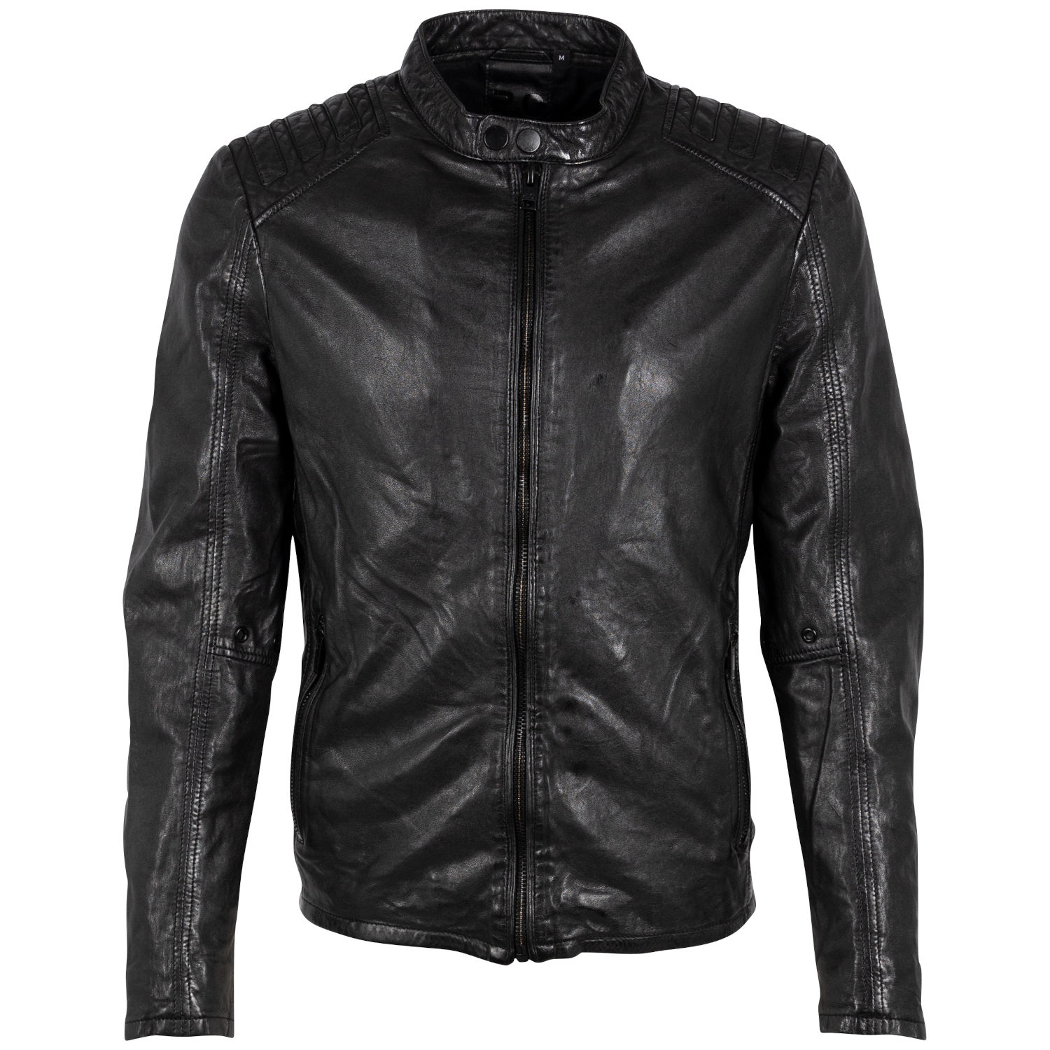 Męska skórzana kurtka 2.0 od Mauritius Czarna G2MMagnu – BLACK FRIDAY