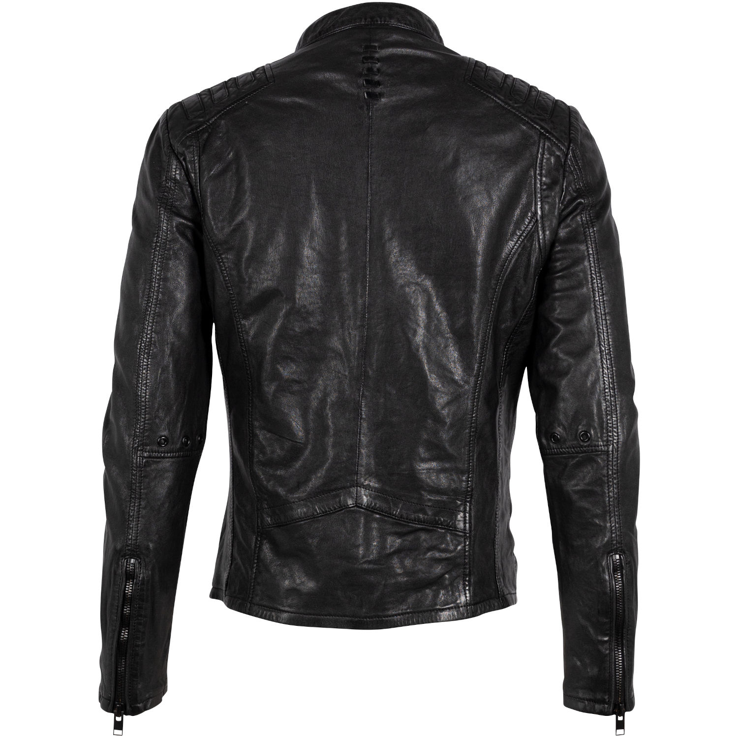 Męska skórzana kurtka 2.0 od Mauritius Czarna G2MMagnu – BLACK FRIDAY