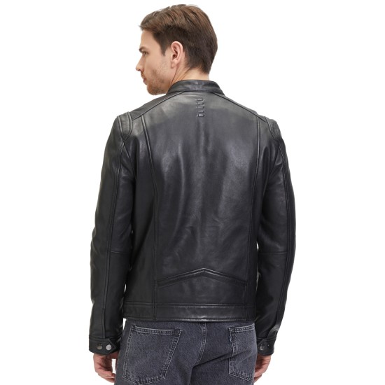 Męska skórzana kurtka 2.0 od Mauritius Czarna G2MOccer