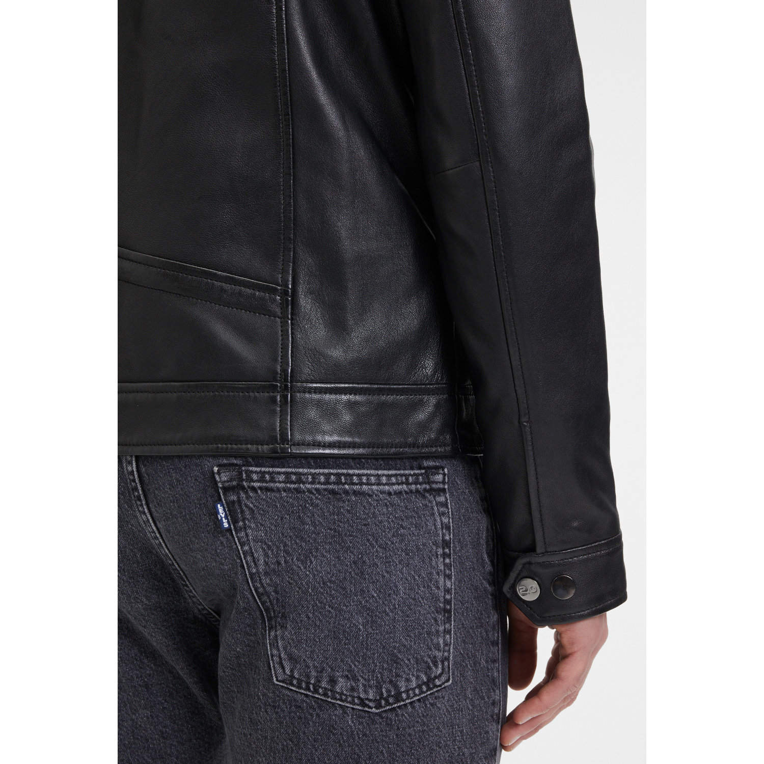 Męska skórzana kurtka 2.0 od Mauritius Czarna G2MOccer – BLACK FRIDAY