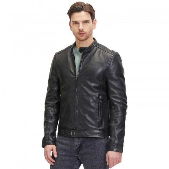 Męska skórzana kurtka 2.0 od Mauritius Czarna G2MOccer