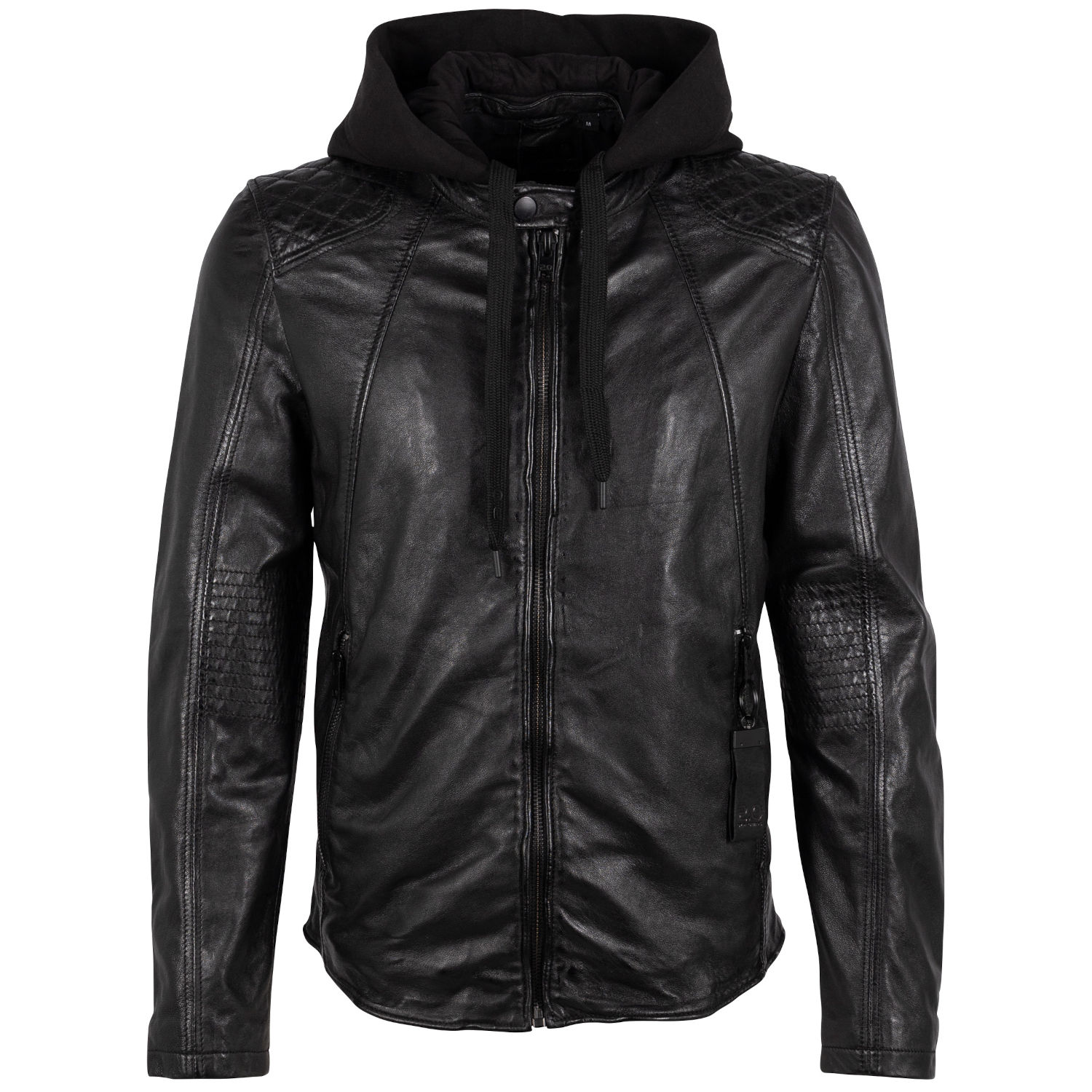 Męska skórzana kurtka 2.0 od Mauritius Czarna G2MRaj – BLACK FRIDAY