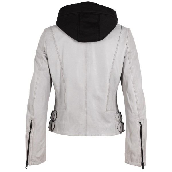 Kurtka skórzana damska 2.0 od Mauritius jasnoszara G2WAlya