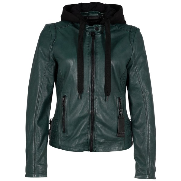 Kurtka skórzana damska 2.0 od Mauritius Ciemnozielona G2WAlya