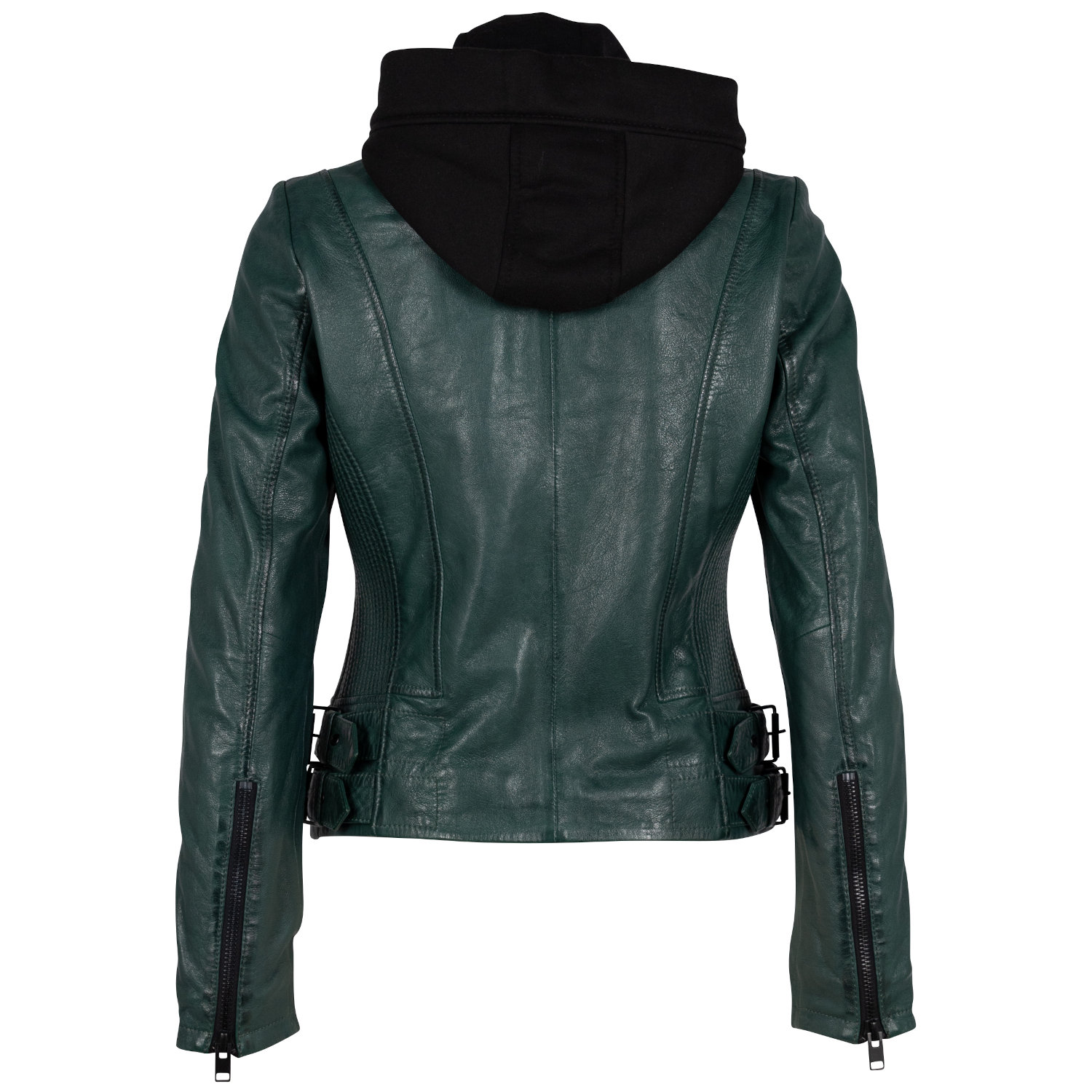 Kurtka skórzana damska 2.0 od Mauritius Ciemnozielona G2WAlya – BLACK FRIDAY