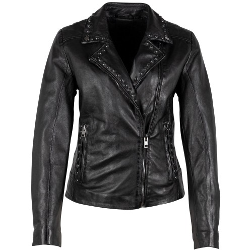 Kurtka skórzana damska 2.0 Mauritius Czarna G2WBenja