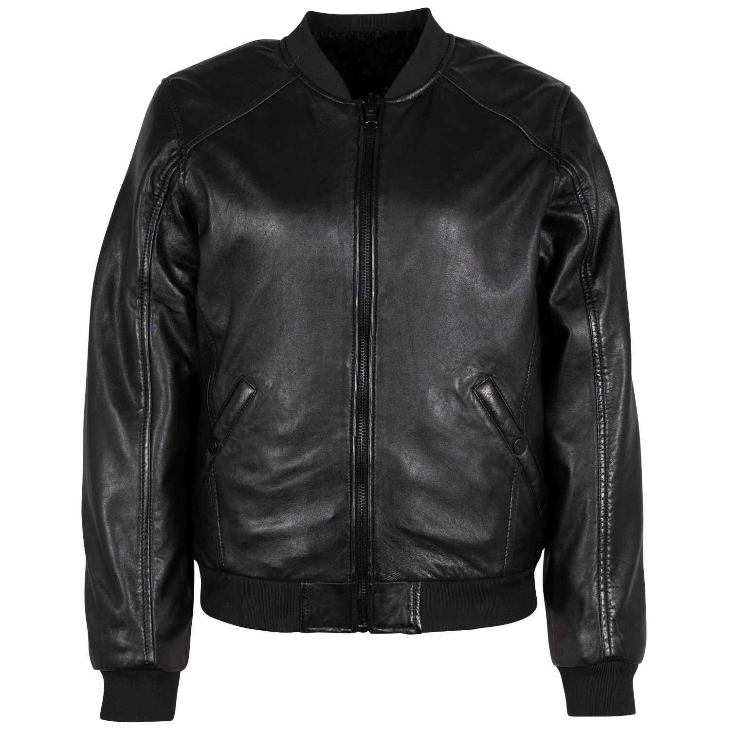 Dwustronna skórzana kurtka damska 2.0 Mauritius Czarna G2WDilay – BLACK FRIDAY