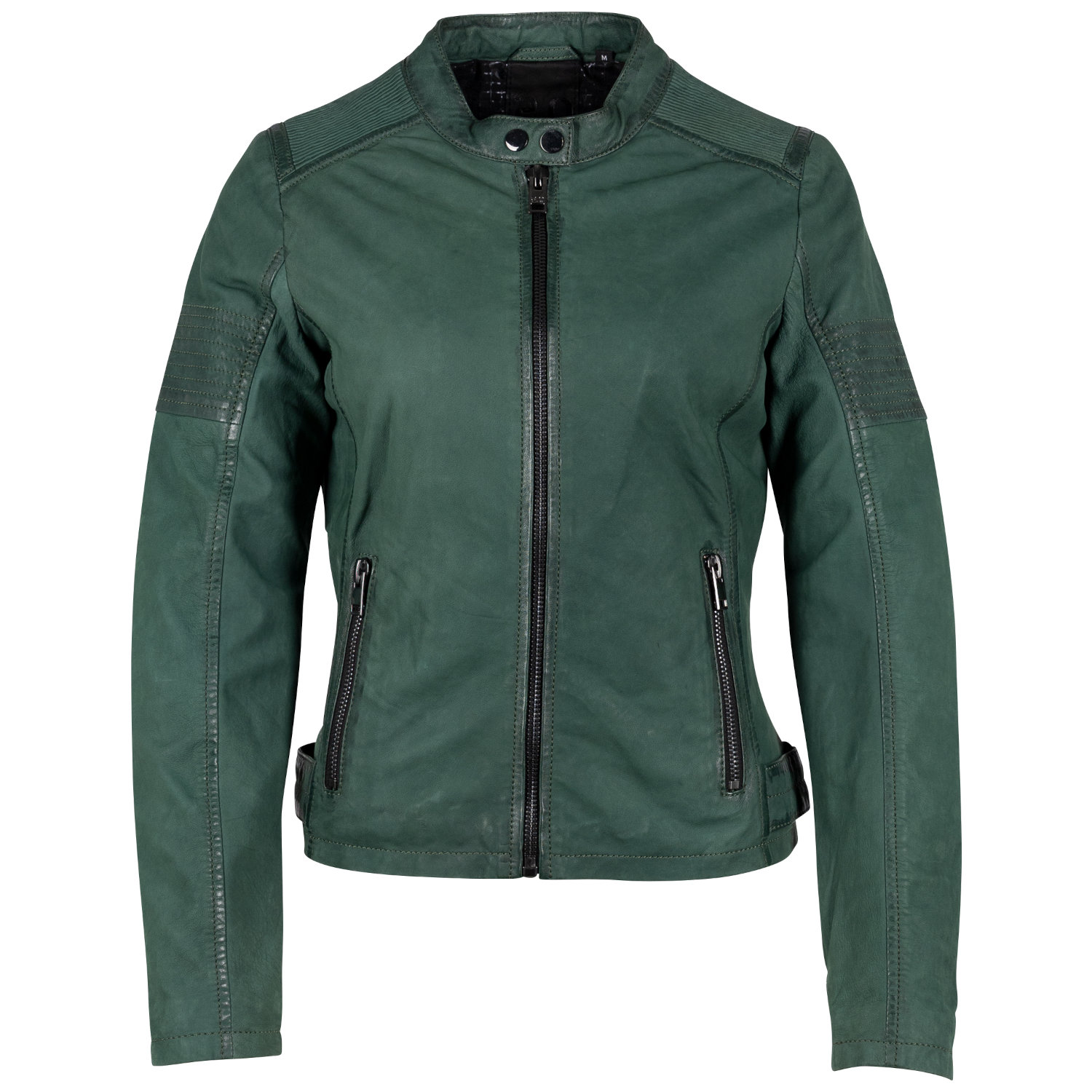 Kurtka skórzana damska 2.0 od Mauritius Ciemnozielona G2WElya – BLACK FRIDAY