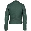 Kurtka skórzana damska 2.0 od Mauritius Ciemnozielona G2WElya – BLACK FRIDAY