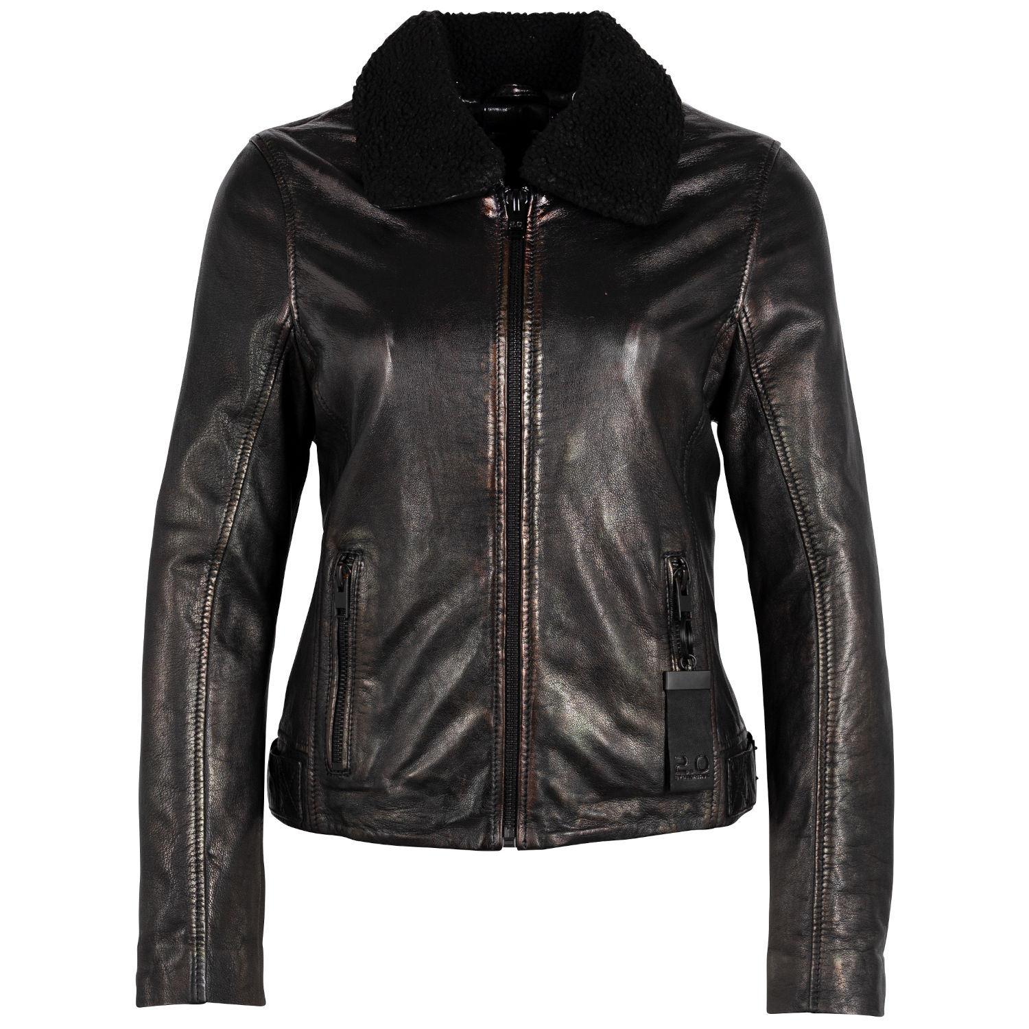 Kurtka skórzana damska 2.0 od Mauritius Czarna G2WKavita – BLACK FRIDAY