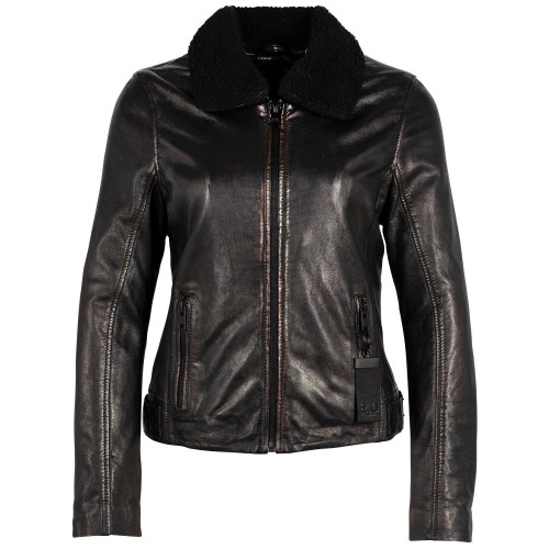 Kurtka skórzana damska 2.0 od Mauritius Czarna G2WKavita