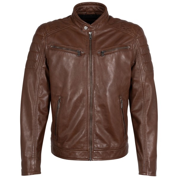 Męska skórzana kurtka Mauritius Cognac GBDerry