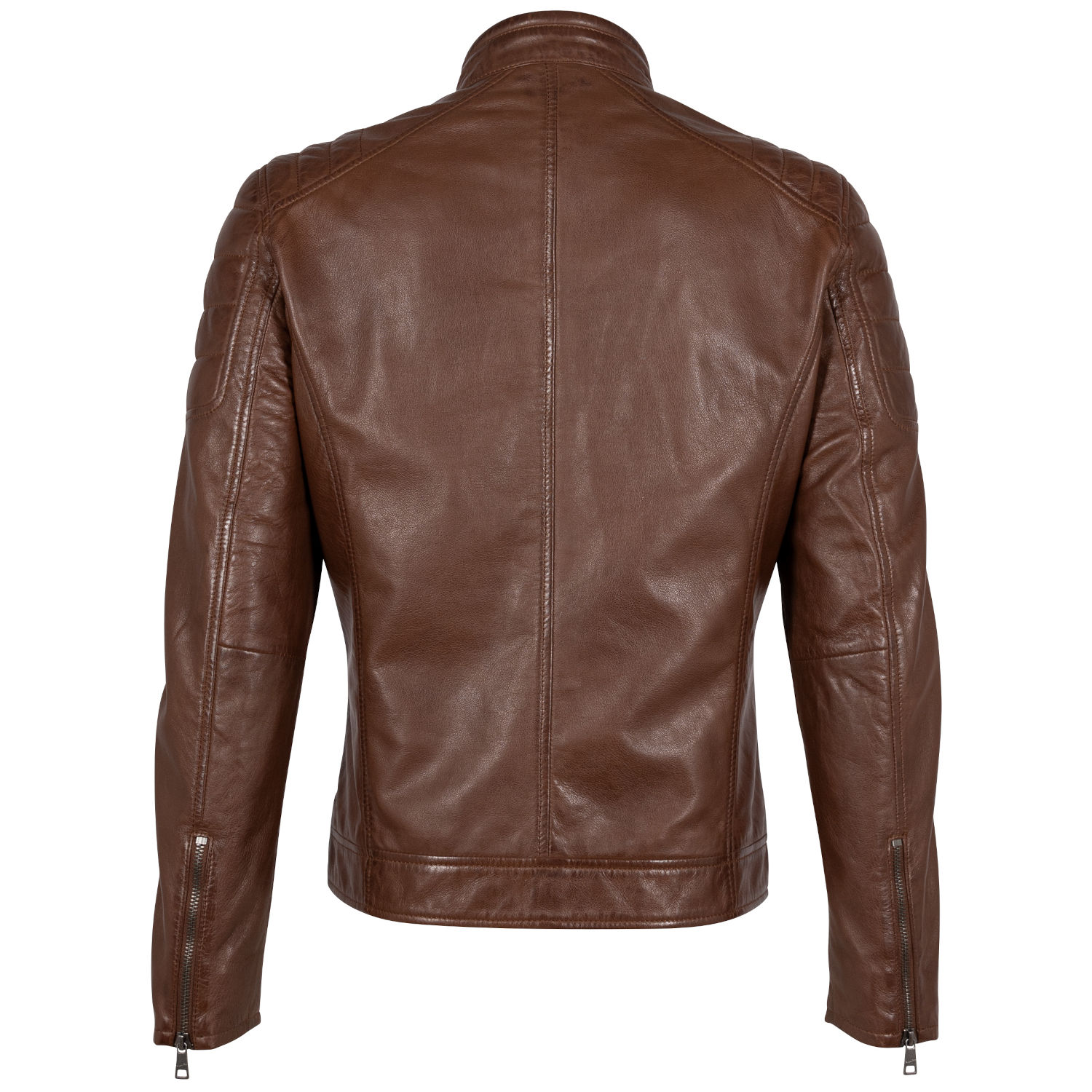 Męska skórzana kurtka Mauritius Cognac GBDerry – Kurtki skórzane