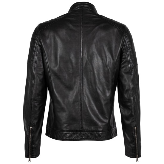 Męska skórzana kurtka Mauritius Czarna GBDerry