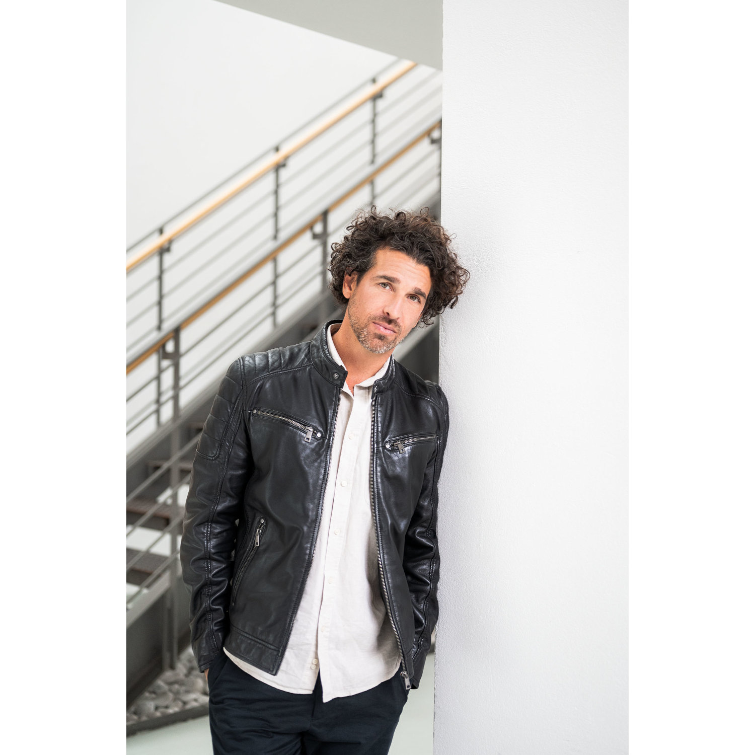 Męska skórzana kurtka Mauritius Czarna GBDerry – BLACK FRIDAY