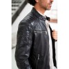 Męska skórzana kurtka Mauritius Czarna GBDerry – BLACK FRIDAY