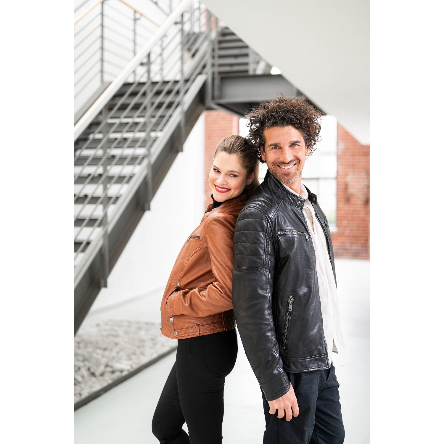 Męska skórzana kurtka Mauritius Czarna GBDerry – BLACK FRIDAY