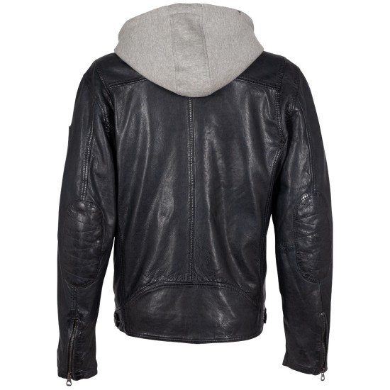 Męska skórzana kurtka Mauritius Czarno-granatowa GMBraeden