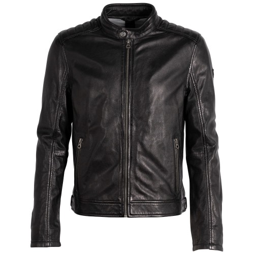 Męska skórzana kurtka Mauritius Czarna GMBrody