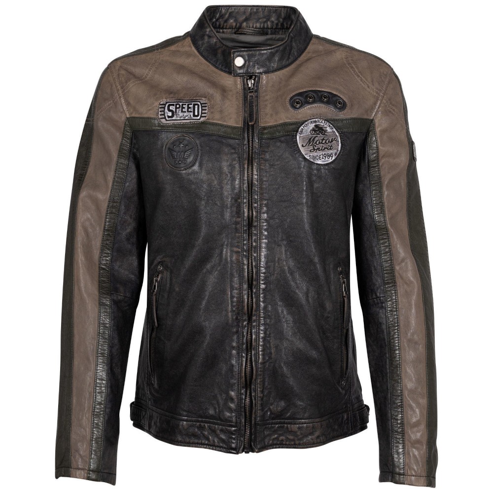 Męska skórzana kurtka Mauritius Czarna GMNigel 2