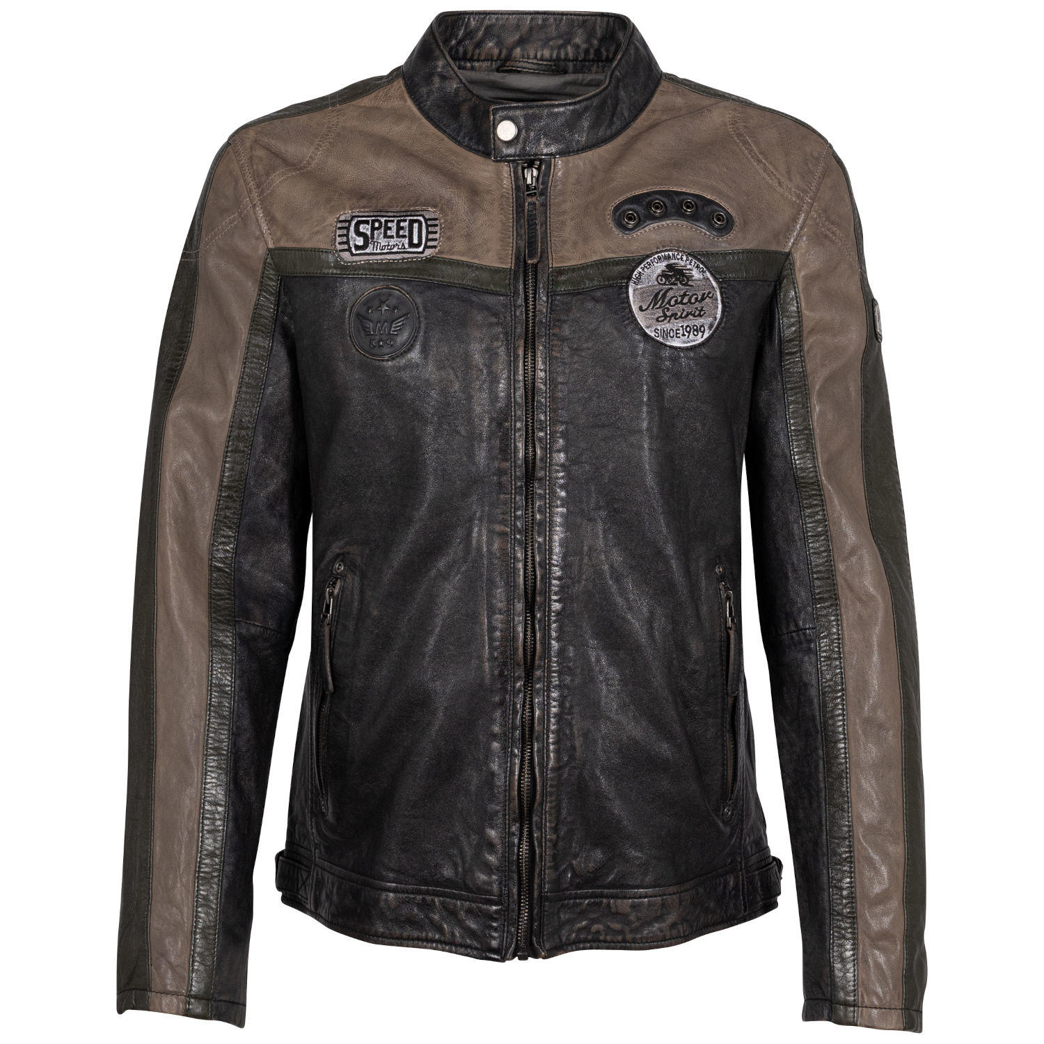 Męska skórzana kurtka Mauritius Czarna GMNigel 2 – BLACK FRIDAY