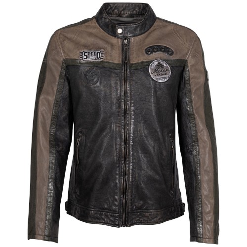 Męska skórzana kurtka Mauritius Czarna GMNigel 2