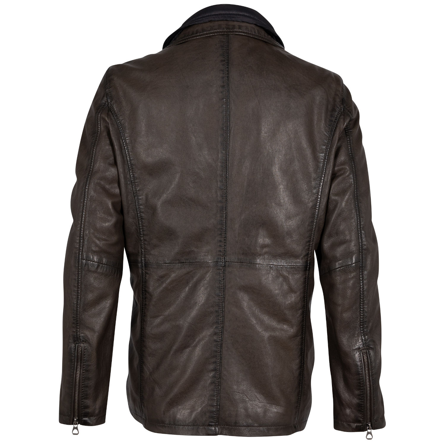 Męska skórzana kurtka Mauritius ciemnobrązowa GMSantfort – BLACK FRIDAY