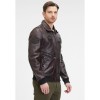 Męska skórzana kurtka Mauritius brązowa GMStarpilot - readytowear